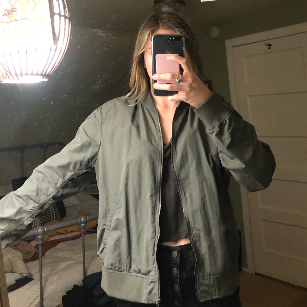 Green Bomber Jacket